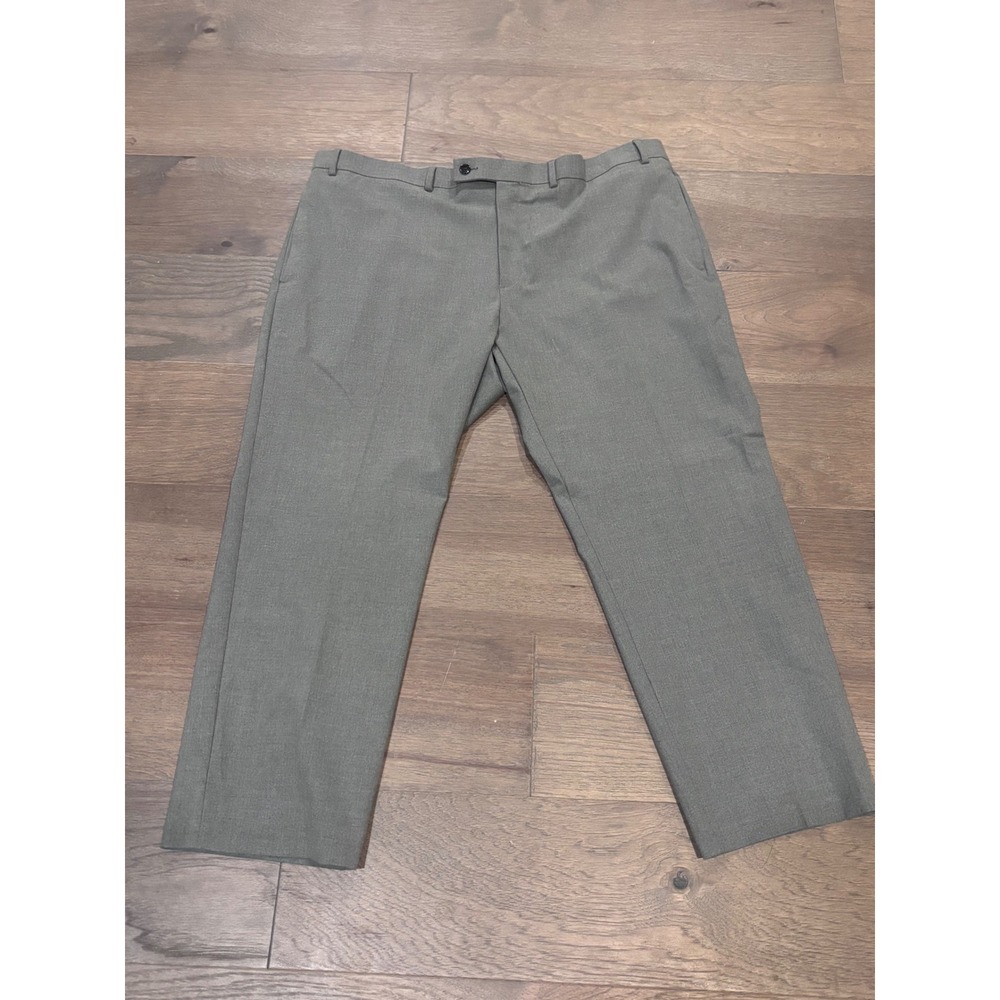 Lauren Ralph Lauren Mens Grey Dress Pants Flat Front Trousers 42x30